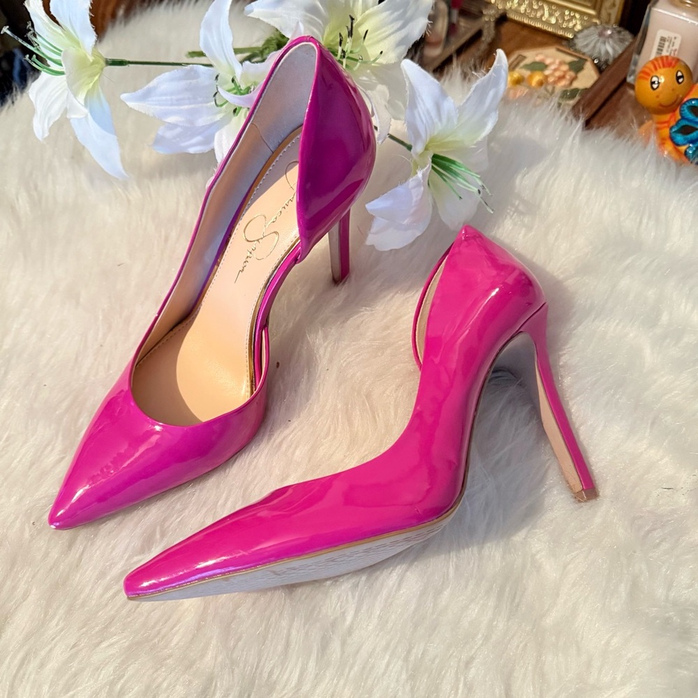 Jessica Simpson Vibrant Pink Heels - Picture 14 of 15